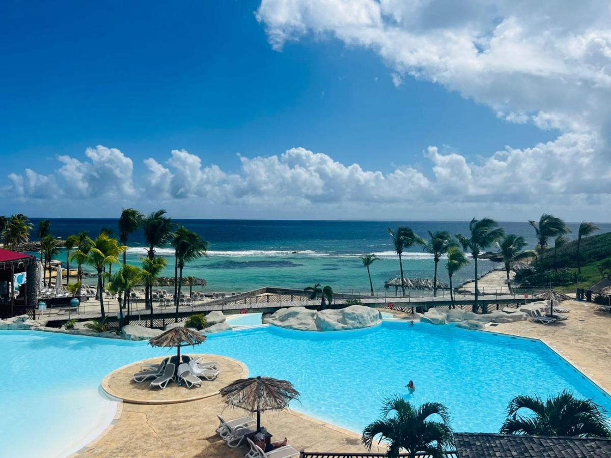 Studio Vue Mer Piscine Plage Kaz Punch Manganao Chez Julie Saint-Francois  Exterior photo